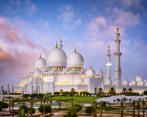 Sheikh,Zayed,Grand,Mosque,At,Dusk,(abu-dhabi,,Uae)
